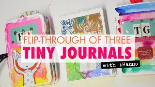 TINY watercolor Art Journal flip-through | Fill a tiny journal [episode 1]