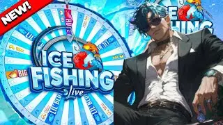 FIRST LOOK AT *NEW* ICE FISHING GAMESHOW GAME !! #crazy #casino #bigwin #jackpot #ytshorts #status 
