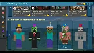 Minecraft 1st Birthday Skin Pack! (By Minecraft!) A Free Minecraft Skin Pack For Kids! #minecraft