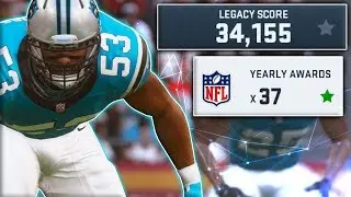 Career of a 99 OVERALL Rookie Middle Linebacker (Madden 19 Experiment)