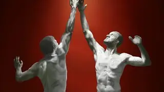 Drawing an ancient basketball sculpture