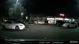Driving at night drive to local shopping centre, The Pines, Doncaster East