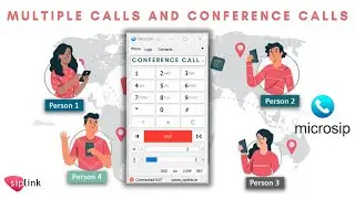 Microsip VOIP Softphone Multiple Calls and Conference Calls | Siplink | Global Callings