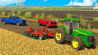 Day 2 Teaching My Real Farmer Dad Farming Simulator