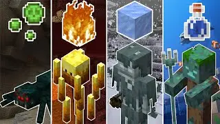 ELEMENTAL TEAM VS 4 OF EVERY MOB | MINECRAFT