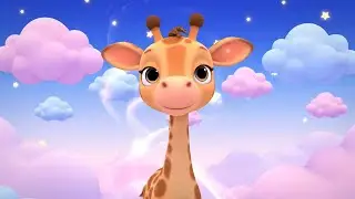 The Sleepy Baby Giraffe Leaned on the Cloud 🦒☁️ | Funny Toddler Song | Kids Rhymes