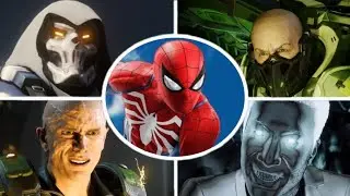 Spider-Man PS4 - All Bosses + Cutscenes