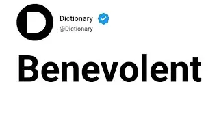 Benevolent Meaning In English
