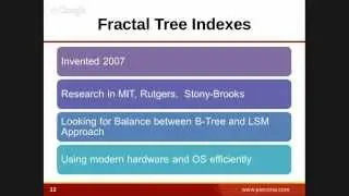Peter Zaitsev - Fractal Tree Indexing and You:  The power of TokuDB and TokuMX