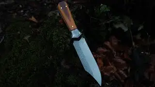 Handmade Bowie Knife | Textured Blade, Heat Treat, Handle & Final Finish
