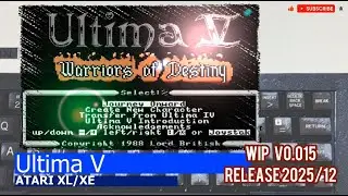 Atari XL/XE -=Ultima V=- wip
