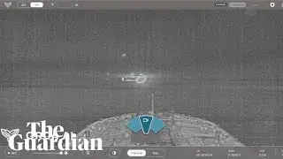 Thermal camera captures moment container ship collides with tanker in North Sea