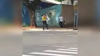 Pol&iacute;cia: guarda de tr&acirc;nsito leva voadora nas costas