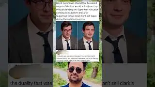 Superman versus Clark Kent self tapes during the audition process