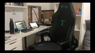 Secret Lab Titan 2020 Charcoal Blue SoftWeave Assembly