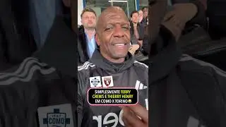 TERRY CREWS e THIERRY HENRY acompanharam COMO x TORINO pelo ITALIANO! Imagina a resenha? #shorts