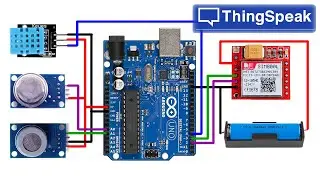 SIM800L Sending Sensor Data to ThingSpeak | Arduino Multiple Sensors