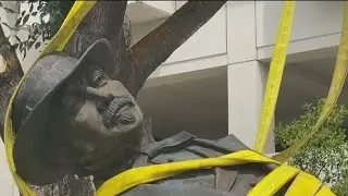 John Sutter Statue Comes Down In Sacramento