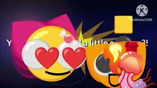 Yellow pink cat have little only son so cute 💗