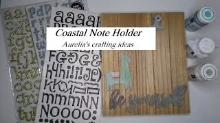 Coastal Notecard Holder | Budget Friendly DIY