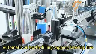 Factories Price Automatic oil plastic bottle filling capping labeling machine line (2025)