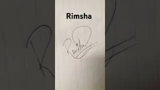 Rimsha name signature style #signaturestyle #handwriting
