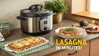 The easiest pressure cooker lasagna, NO oven required!