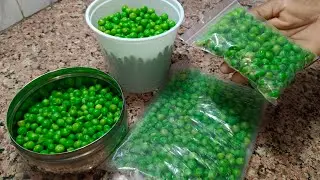 How to Freeze Matar at Home for Long Time| Frozen Matar Tips  How to Store Green Peas for 12 Months