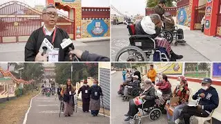 Dalai Lama grants audience to over 400 in Bylakuppe including sick and elderly Tibetans
