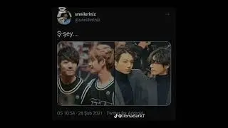 Taekooker'lerin yaptığı tweetli tik-tok videoları. #taekook #taehyung #jungkook #bts #army #keşfet 