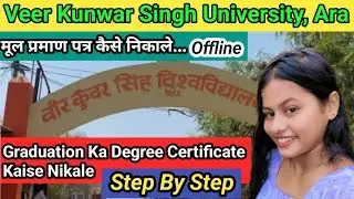 Graduation का original certificate कैसे निकाले || VKSU से अपने मूल प्रमाण पत्र कैसे निकाले #vksu 