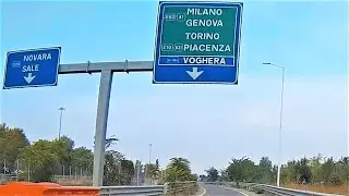 Autostrada A7 casello Tortona direzione Genova #AutostradaGenova #motorway #Tortona