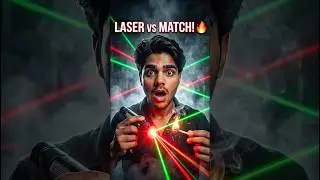 Laser Power Challenge 😱  Small vs Big &mdash; Unexpected #shortfeed #viral #shortviral #minivlog #vlog