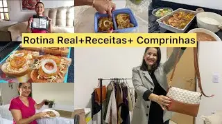 Rotina real, comprei o que queria, receitas de lanches e almoço.