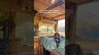Living In a Tiny Hobbit Van In the Mountains ❤️ #solofemalevanlife #vanbuild #vanconversion