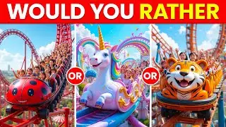 Would You Rather - Build Your Magical $10,000,000 ANIMAL TOWN 🐯🦄🌈🤑🏠 Dream Animal Town