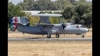 Tiger Meet 2025 🐅🇫🇷 French Navy E2 Hawkeye departing Beja 4K