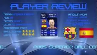 96 TOTY INIESTA - Player Review - FIFA 13 Ultimate Team
