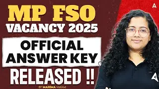 MP FSO Recruitment 2026 | MP FSO Answer Key 2026 | MP FSO Answer Key Released