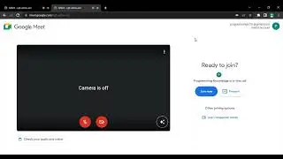 How to Turn OFF/ ON Camera in Google Meet?