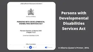 PDD Services Act, Read Aloud
