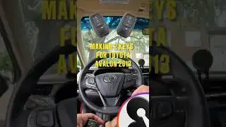 Изготовление двух дополнительных ключей для Toyota Avalon 2013 года