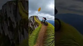 &ldquo;Riding the Edge of No Return&rdquo;#fearlessrider #epictrails  #MTBlife #Bikeadventure