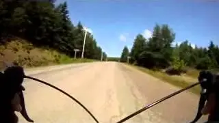 Riding on the Mira River
