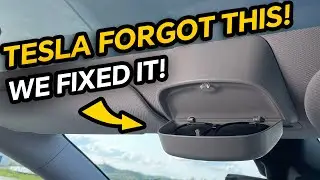Fix What Tesla Forgot: Overhead Sunglass Holder for 2026 Tesla Model Y Juniper