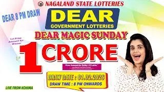 LOTTERY LIVE DEAR 8 PM 01.02.2026 NAGALAND STATE LOTTERY LIVE DRAW LOTTERY SAMBAD LIVE FROM KOHIMA