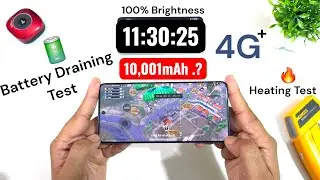 Realme P4 Power 10001mAh Battery Draining Test Using 4G Gaming 🔥🔥🔥 #realmep4power 