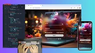 ASMR Programming - How to Make Responsive Login Form in HTML and CSS