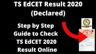 TS EdCET 2020 Result (Declared) - How to check Telangana State  EdCET  2020 Result