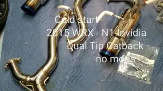 2015 WRX Invidia N1 Dual Tip Catback Exhaust